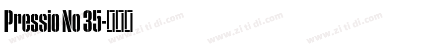 Pressio No 35字体转换